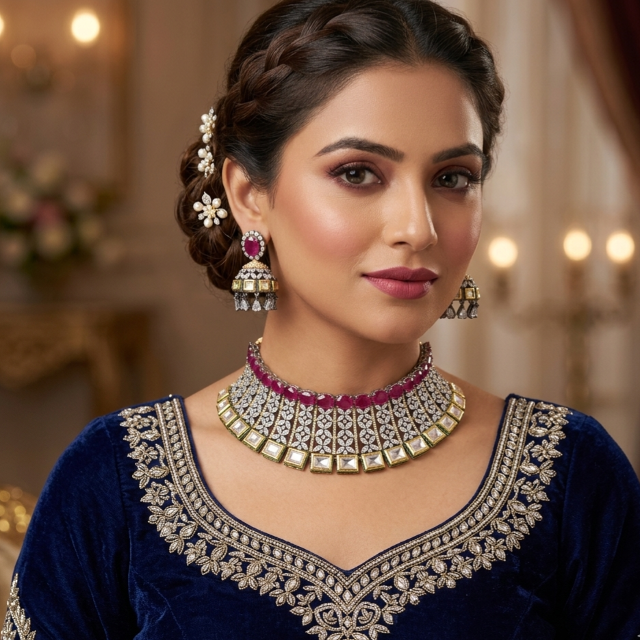 Royal Ruby & Kundan Choker